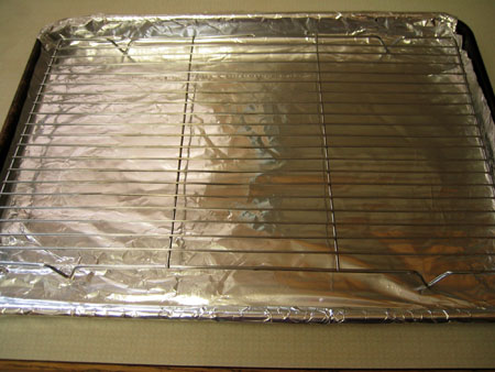 foiled pan with rack 2